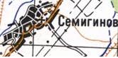 Topographic map of Semygyniv