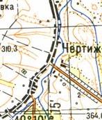 Топографічна карта Чертіжа