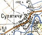 Топографічна карта Сулятичів