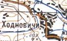Topographic map of Khodovychi