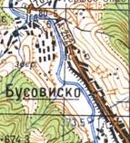 Topographic map of Busovysko