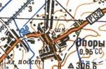 Топографічна карта Опір