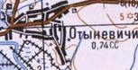 Топографічна карта Отиневичів