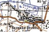 Topographic map of Velyka Bilyna