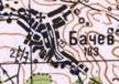 Топографическая карта Бачева