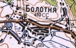 Топографічна карта Болотня