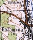 Topographic map of Voloschyna