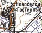 Топографічна карта Новосілки-Гостинних