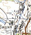 Topographic map of Vyshnya