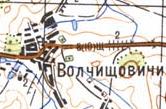 Топографічна карта Вовчищовичів