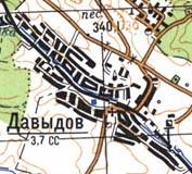 Topographic map of Davydiv