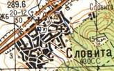 Топографическая карта Словиты