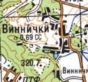 Topographic map of Vynnychky