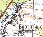 Topographic map of Bortyatyn