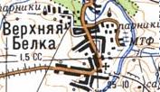 Topographic map of Verkhnya Bilka