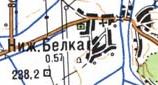 Topographic map of Nyzhnya Bilka