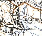 Topographic map of Skvaryava