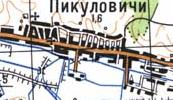Топографічна карта Пикуловичів