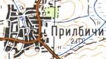 Topographic map of Prylbychi