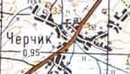 Topographic map of Cherchyk