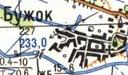 Топографічна карта Бужка