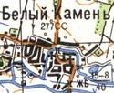 Topographic map of Bilyy Kamin