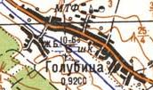 Topographic map of Golubytsya