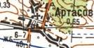 Topographic map of Artasiv