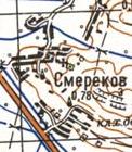Topographic map of Smerekiv