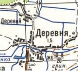 Topographic map of Derevnya