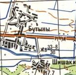 Topographic map of Butyny