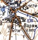 Topographic map of Varyazh