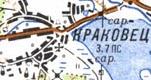 Topographic map of Krakovets