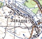 Topographic map of Zavadiv