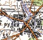 Топографічна карта Рудок