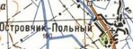 Топографічна карта Острівчик-Пильного