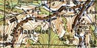 Topographic map of Lavochne