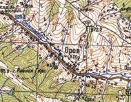 Топографическая карта Орова