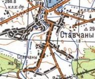 Topographic map of Stavchany