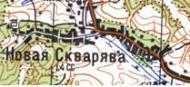 Топографическая карта Новой Скварявы