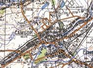 Топографическая карта Самбора
