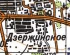 Topographic map of Dzerzhynske