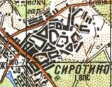 Топографічна карта Сиротиного