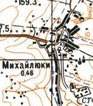 Topographic map of Mykhaylyuky