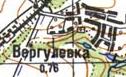 Топографічна карта Вергулівки