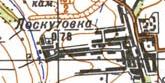 Топографічна карта Лоскутівки