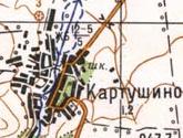 Топографічна карта Картушиного