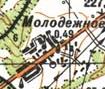 Topographic map of Molodizhne