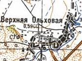 Topographic map of Verkhnya Vilkhova