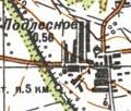 Топографічна карта Підлісного